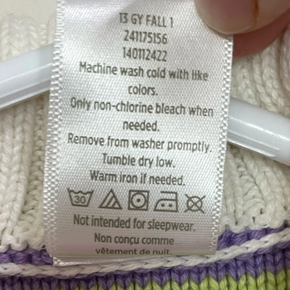 2013 Gymboree Corgi Line Multi Stripe Sweater size 2T - Picture 9 of 10
